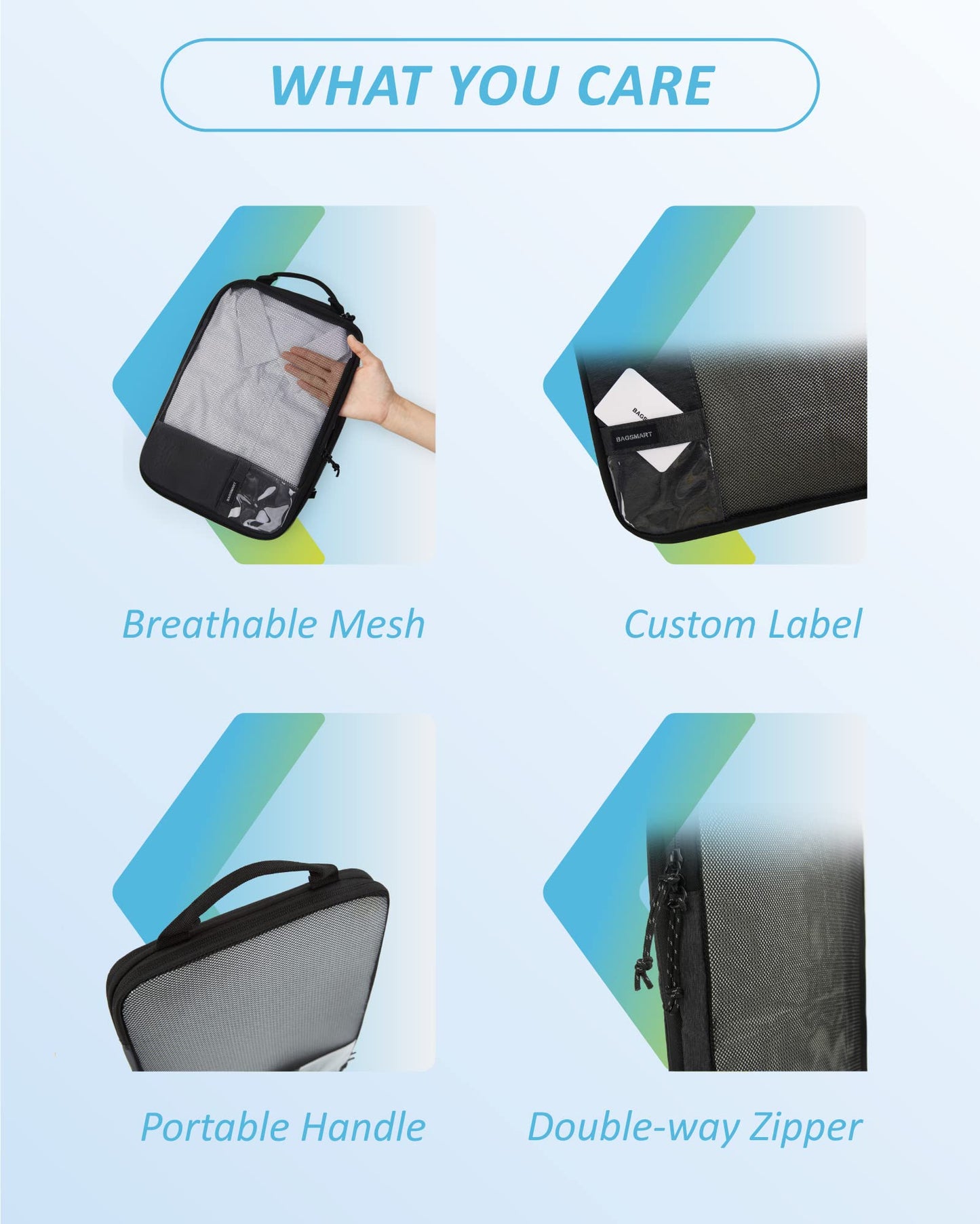 Compression Packing Cubes Suitcase Organiser Travel