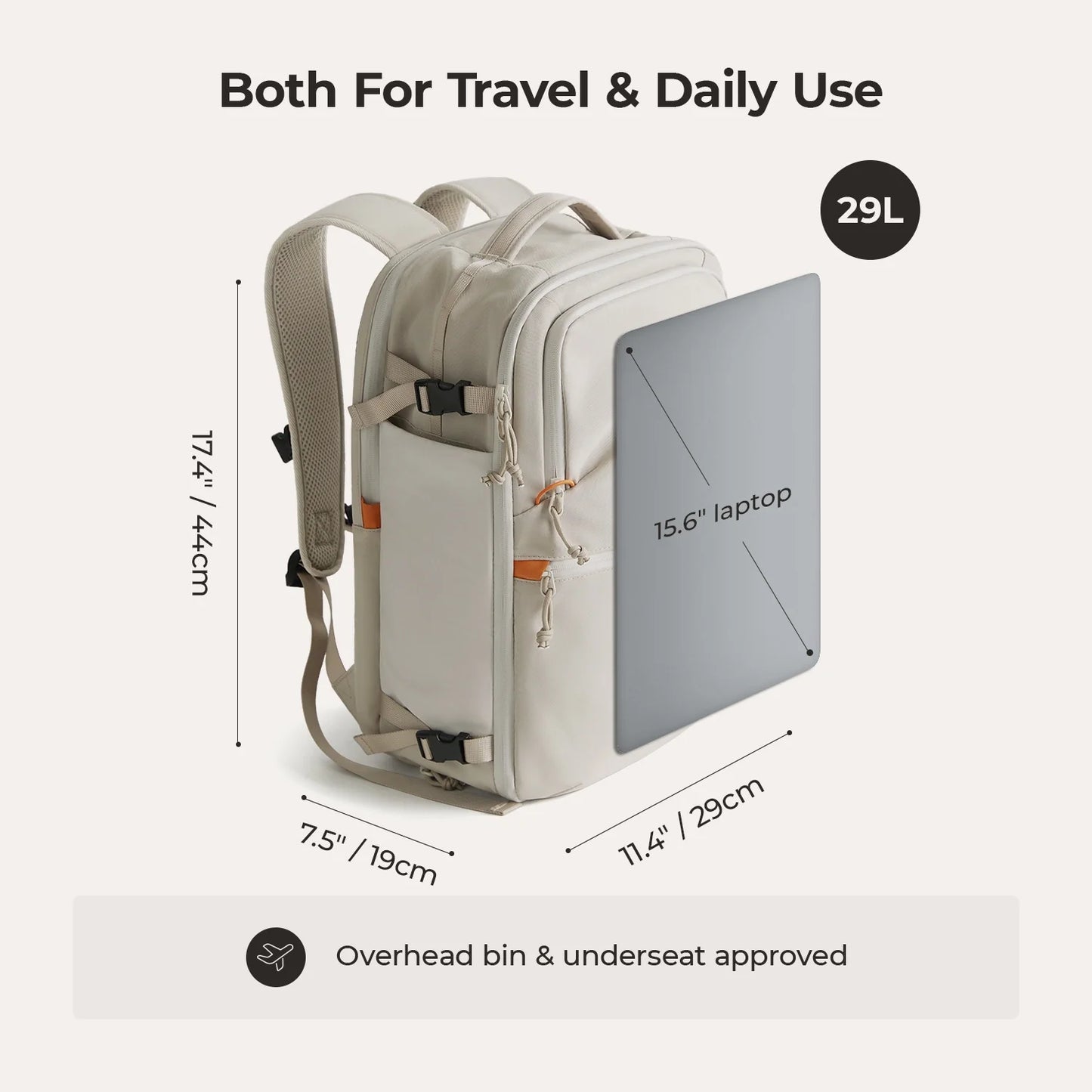 Carry On 29L Travel Backpack Set