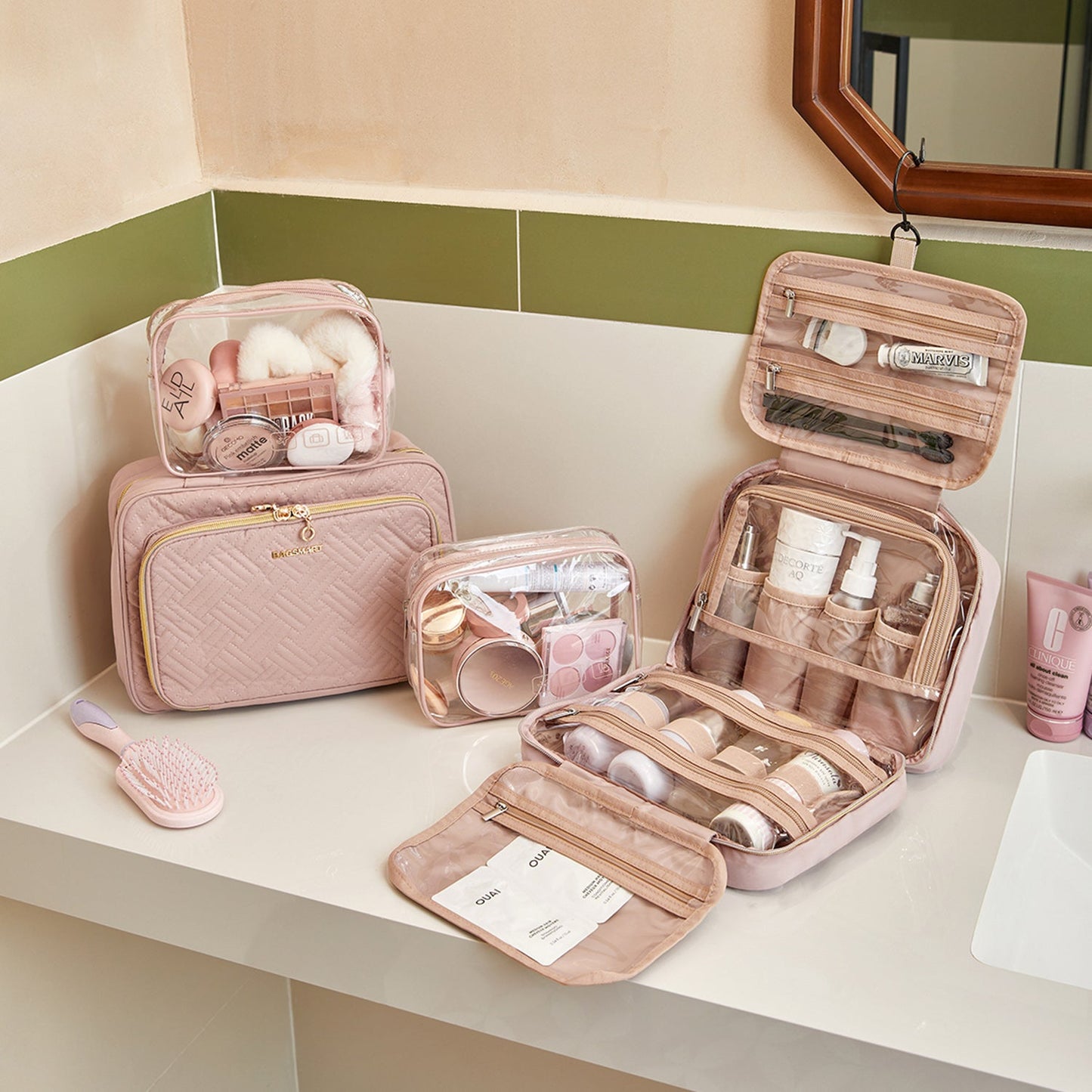 Hanging Toiletry Bag Space Saving