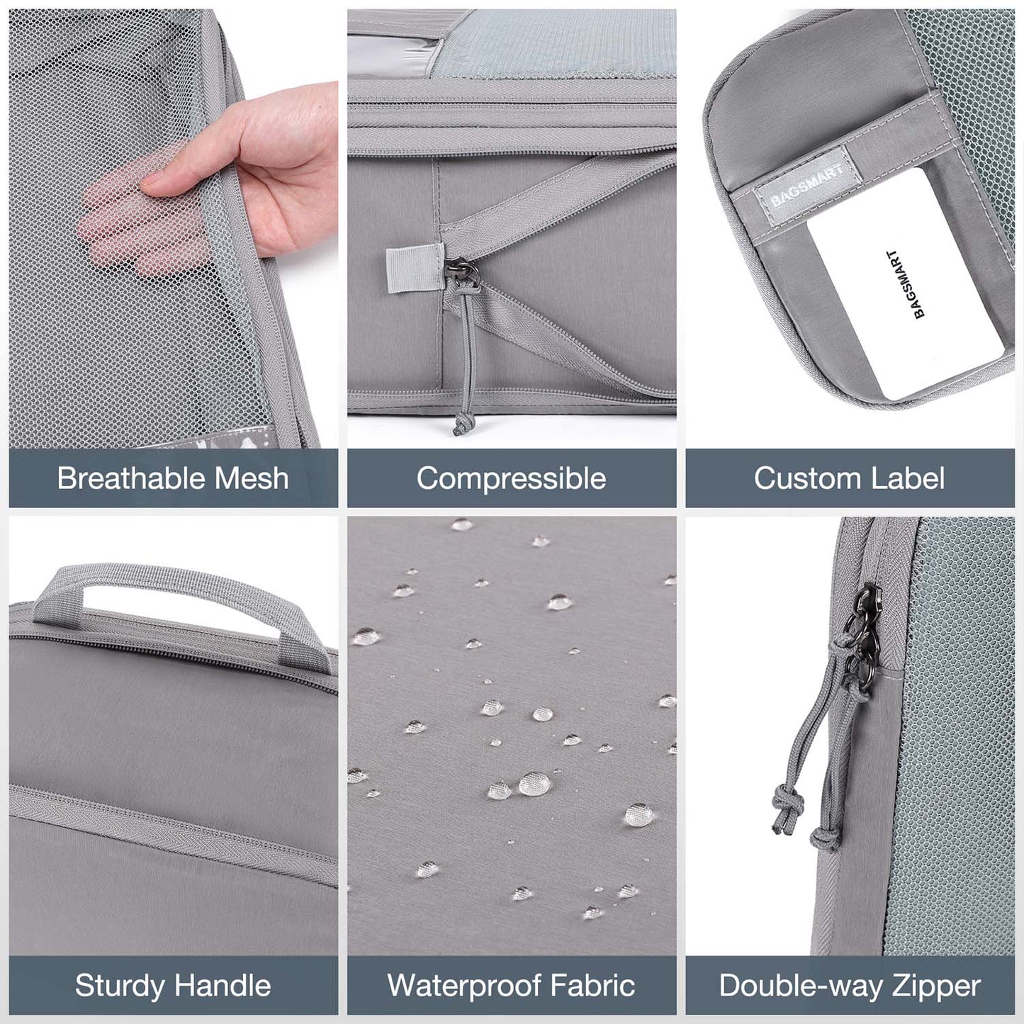 Compression Packing Cubes Suitcase Organiser Travel