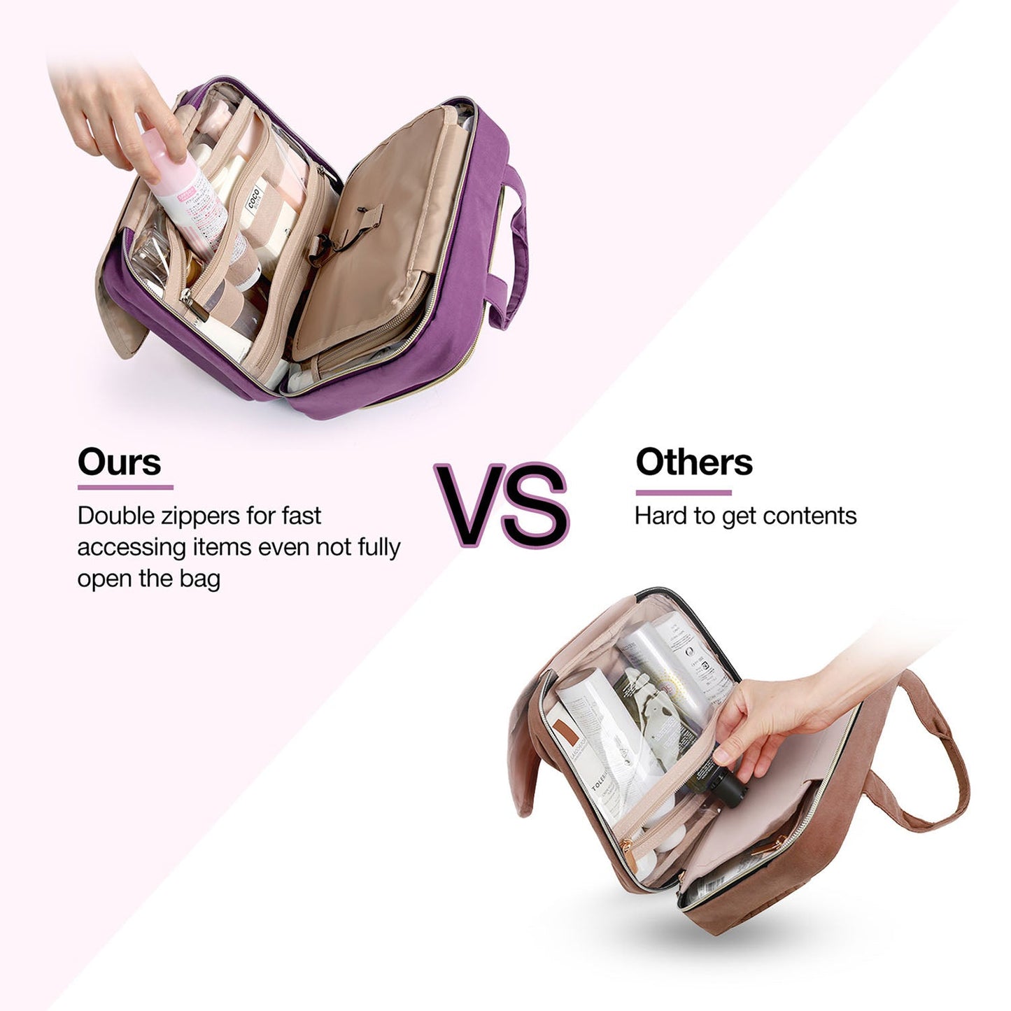 Hanging Toiletry Bag Space Saving