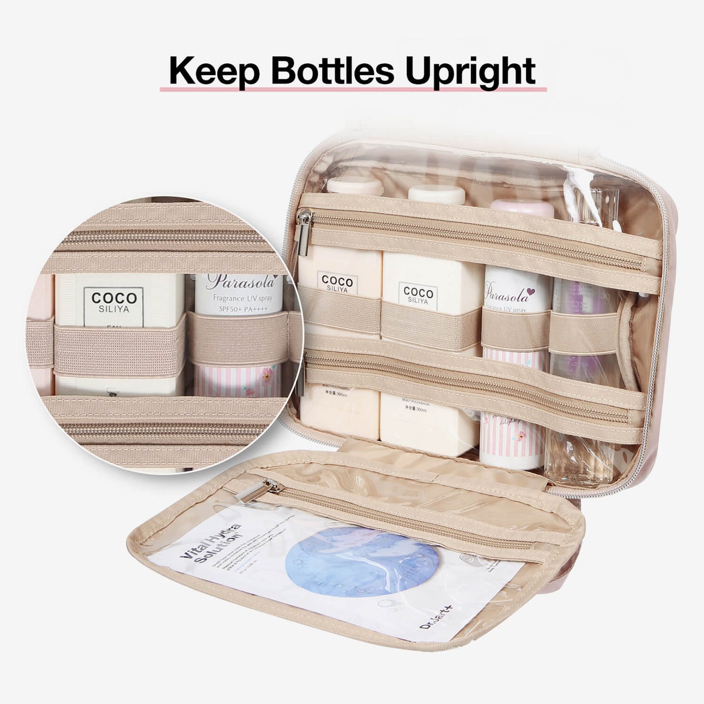 Hanging Toiletry Bag Space Saving