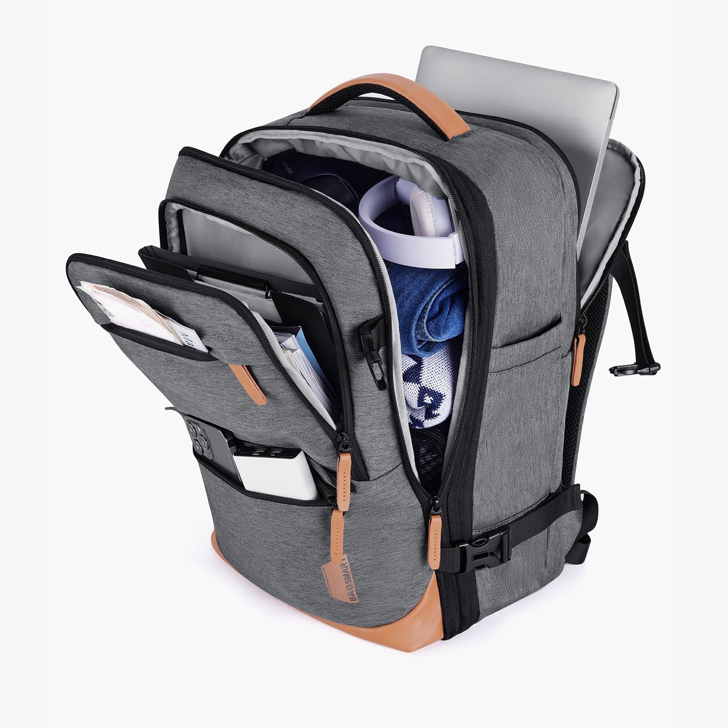 Expandable Airline Approved Carry On 40L Travel Backpack