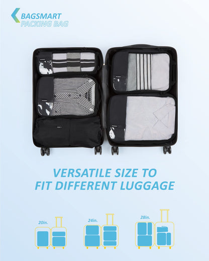 Compression Packing Cubes Suitcase Organiser Travel