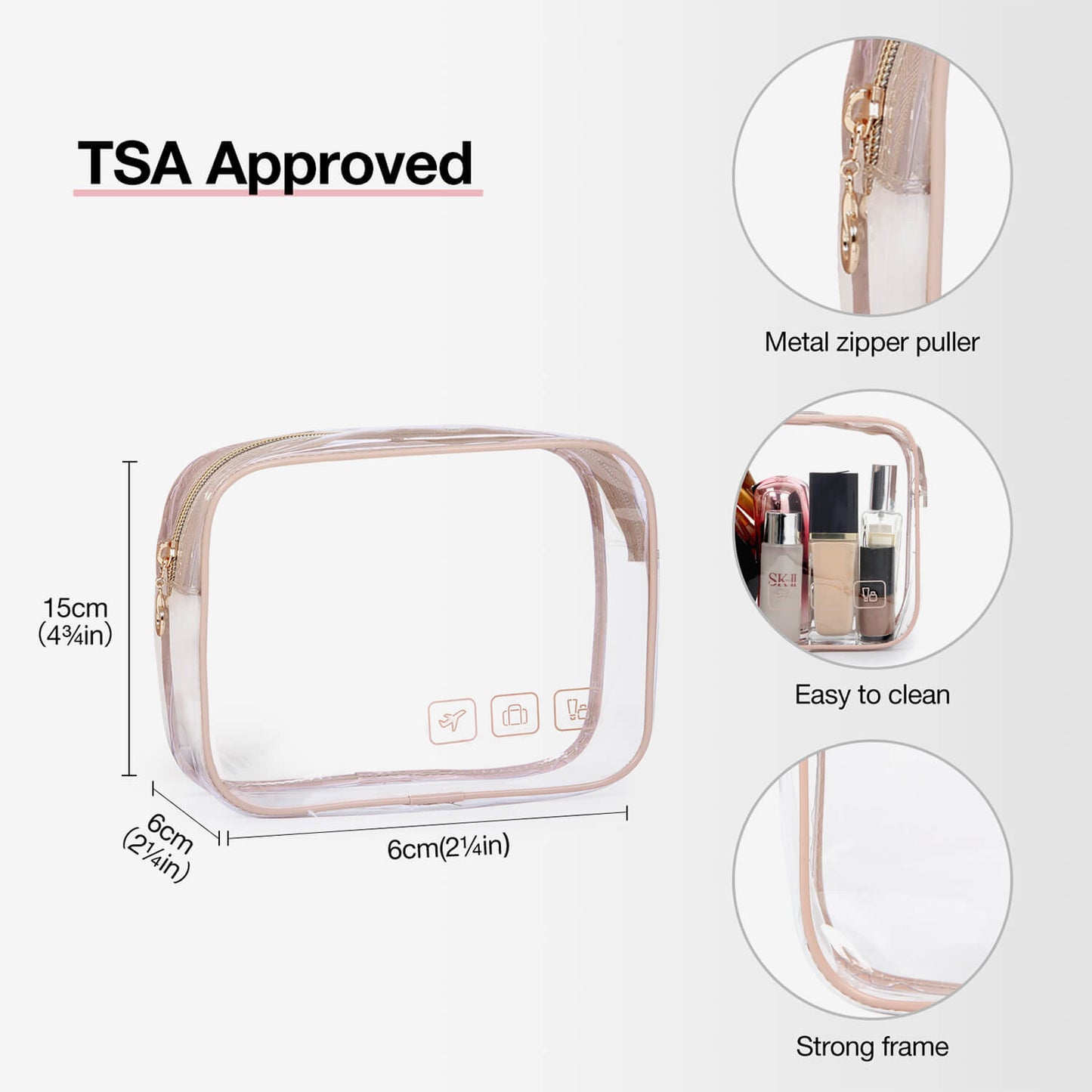 Hanging Toiletry Bag Space Saving