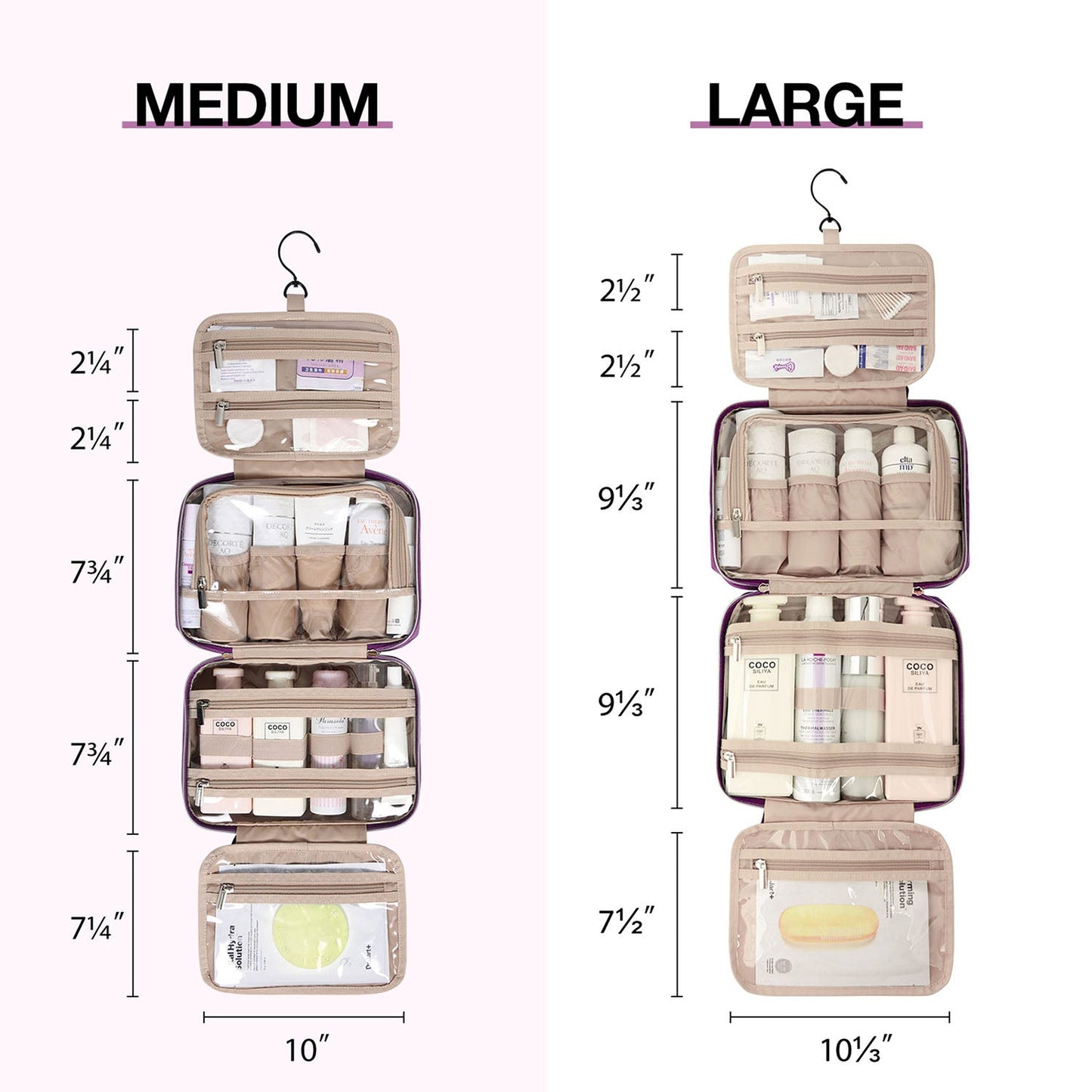 Hanging Toiletry Bag Space Saving