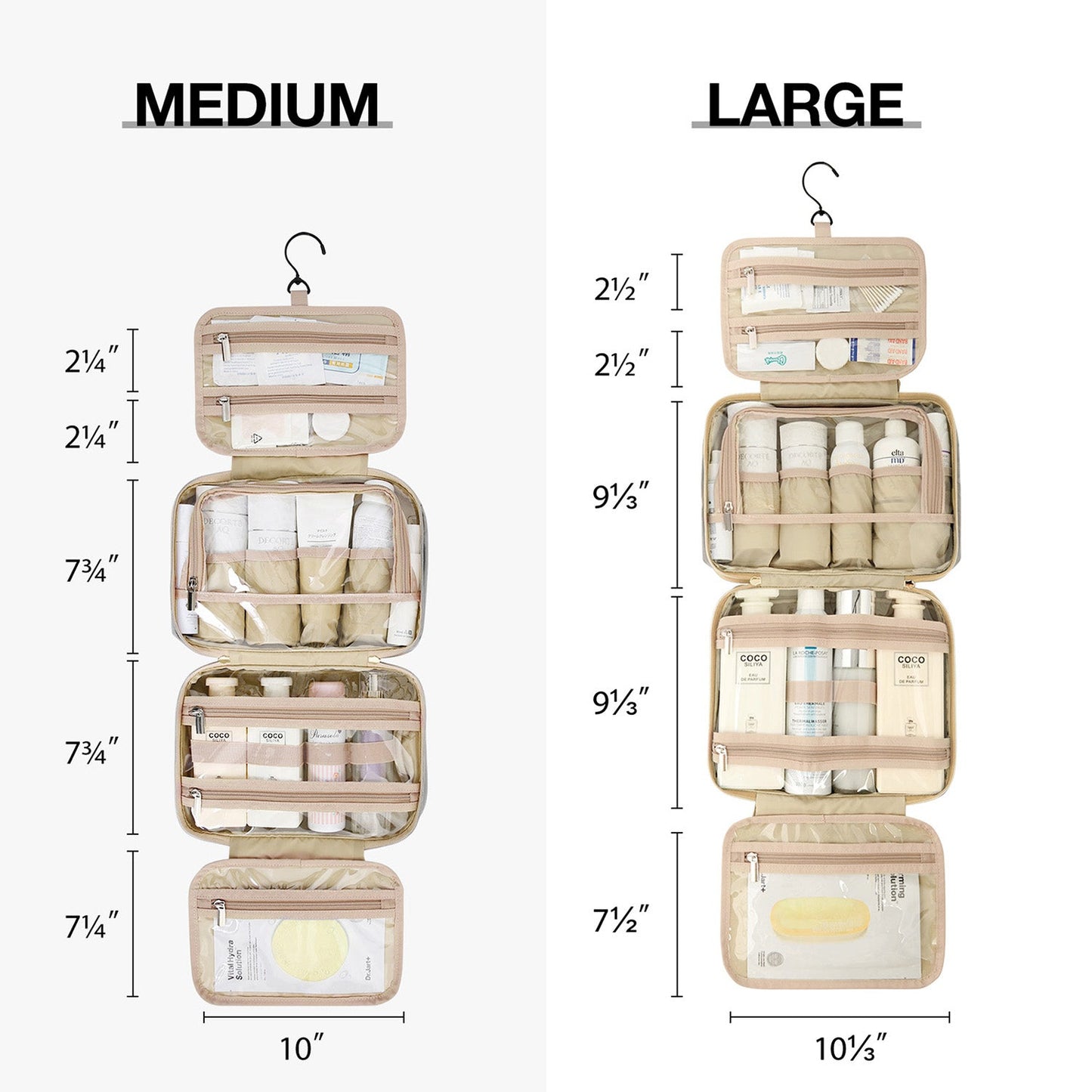 Hanging Toiletry Bag Space Saving
