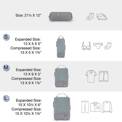 Compression Packing Cubes Suitcase Organiser Travel