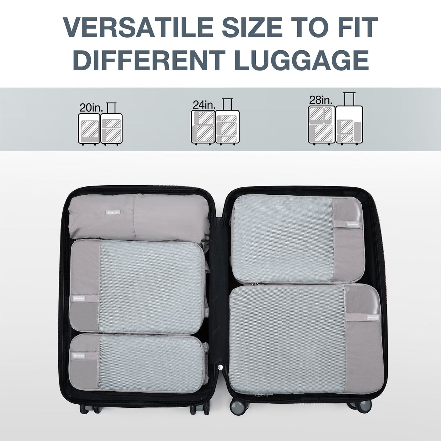 Compression Packing Cubes Suitcase Organiser Travel