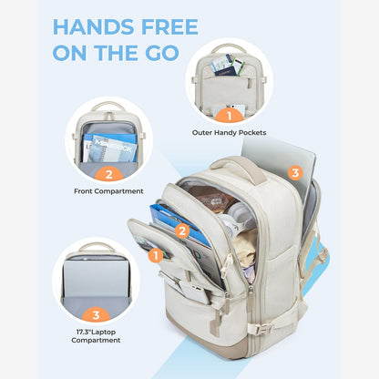 Expandable Airline Approved Carry On 40L Travel Backpack